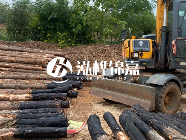 松木樁施工隊(duì)泓樺錦嘉 - 松木樁尺寸怎么量的？